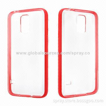 PC + TPU Cases for Samsung Galaxy S5, Compact Structure from Dual-injection, Two Tone Colors